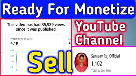 youtube chanel for sale|monetize YouTube channel for sale.